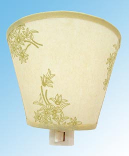 Nightlight With Fabric Shade Lamp