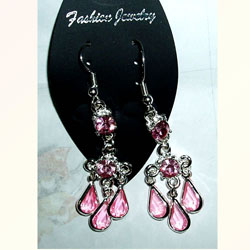 diamond alloy earrings