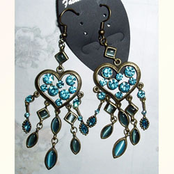 diamond alloy earrings