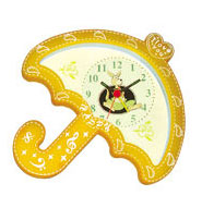 umbrella cartoon clock