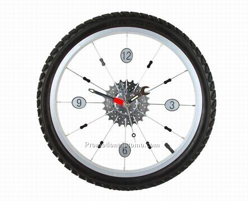 Bicycle tyre clock