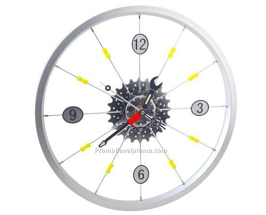 Bicycle hub clock