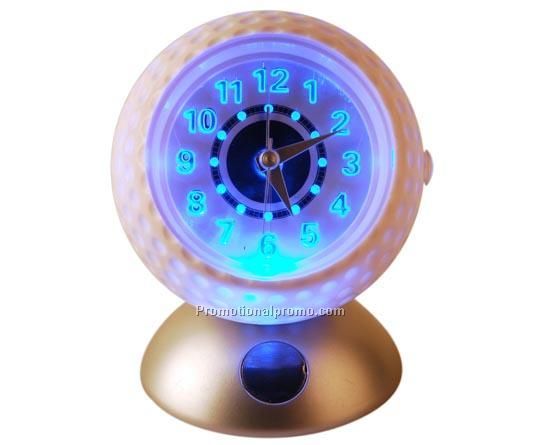 Golf clock with touch LED light