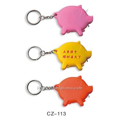 Custom logo tape measure keychain