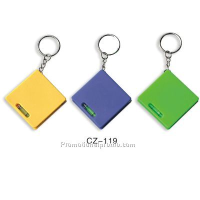 Tape measure keychain