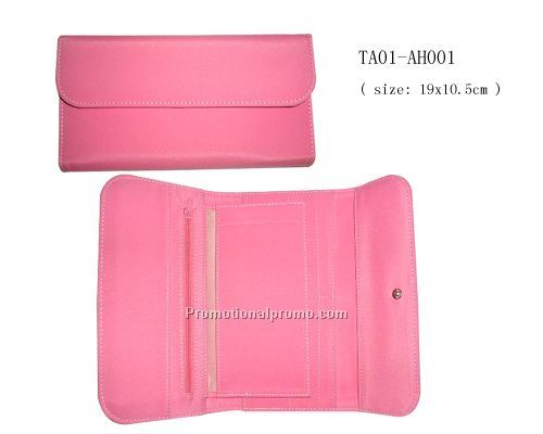 Micro fibre imitation leather women`s wallet