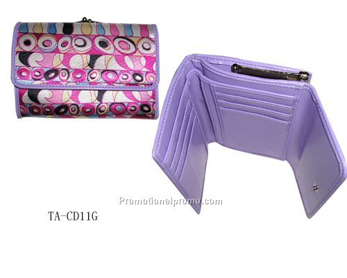 Micro fibre imitation leather women`s wallet