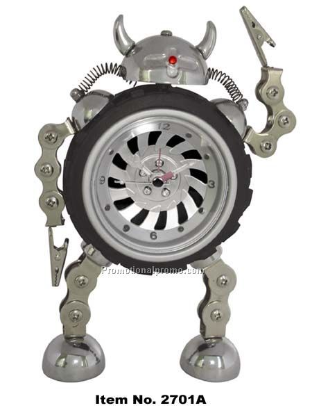 Metal Robot alarm clock