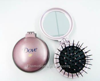Foldable Mirror With Comb