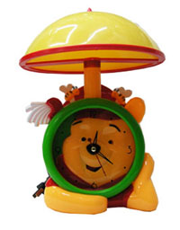 Cartoon lamp clock