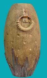 Tree skin and wealth resin vase