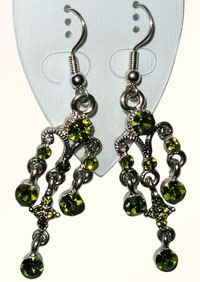 diamond alloy earrings