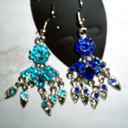 diamond alloy earrings
