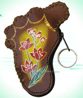 feet shape coin purse