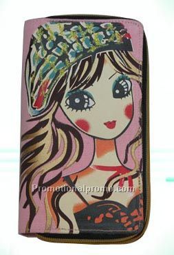 cartoon lady wallet