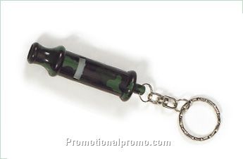 Metal whistle keychain