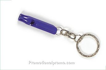 Metal whistle keychain