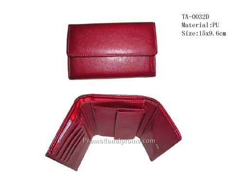 PU imitation leather women`s wallet