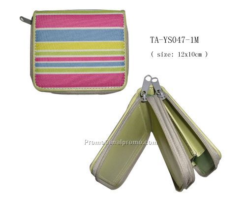 Micro fibre zipper lady wallet