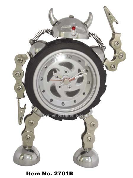 Metal Robot alarm clock