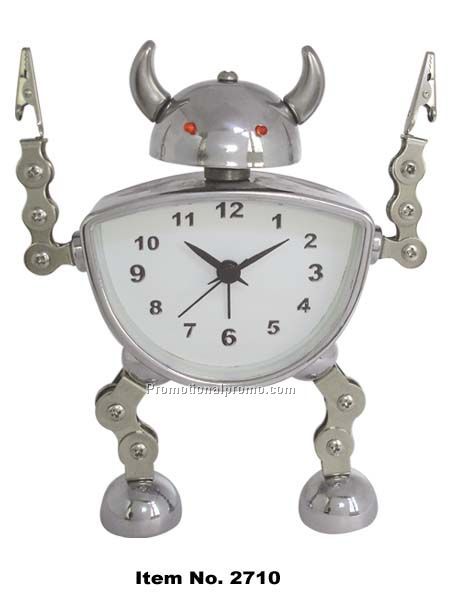 Metal Robot alarm clock