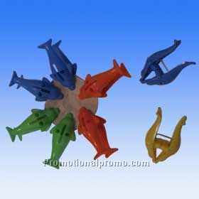 plastic dolphin clips