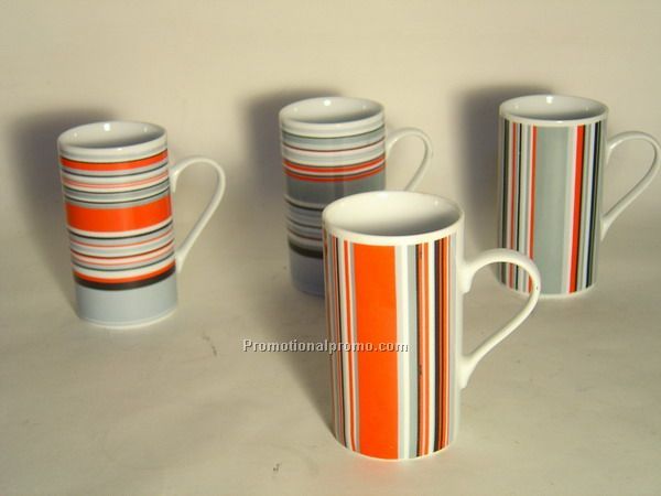 Color Stripe Design Tea Mug