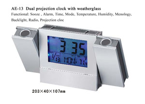 AE-13 Dual Projection Clock