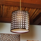 Brown bamboo lamp