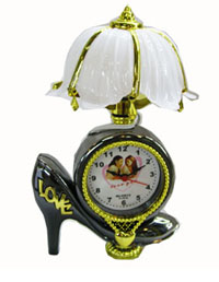 Shoe lamp clock