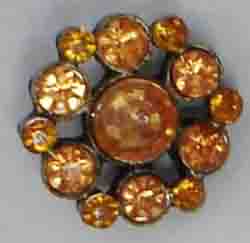 Yellow diamond alloy buttons