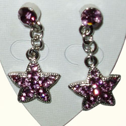 diamond alloy earrings