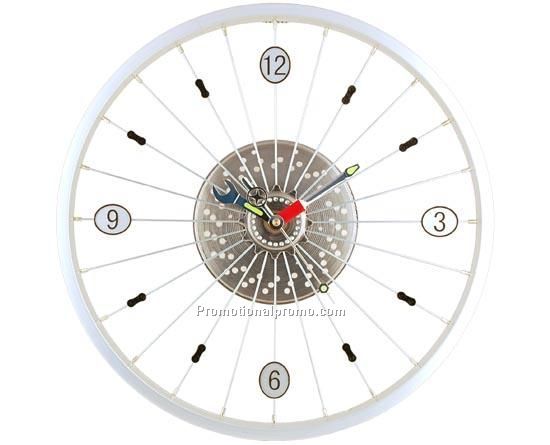 Bicycle hub clock