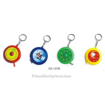 Tape measure keychain