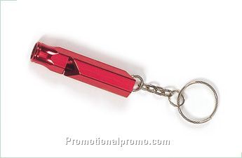 Metal whistle keychain