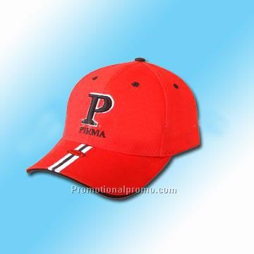 red baseball cap