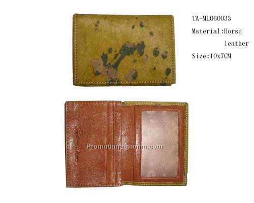 horse leather women`s wallet
