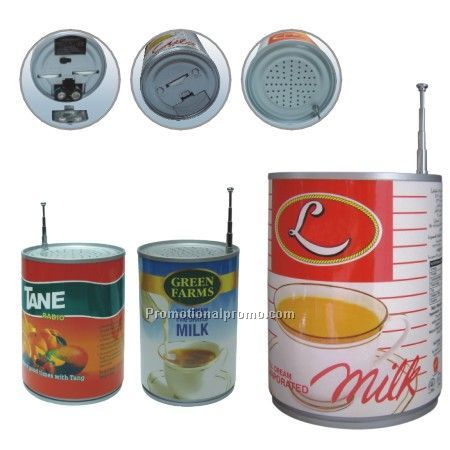 MILK CAN AM/FM RADIO WITH SPEAKER