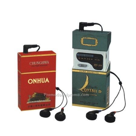 CIGARETTE CASE SHAPE FM/AM MANUAL RADIO