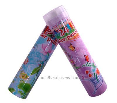 Colored Pencils In Iron Case