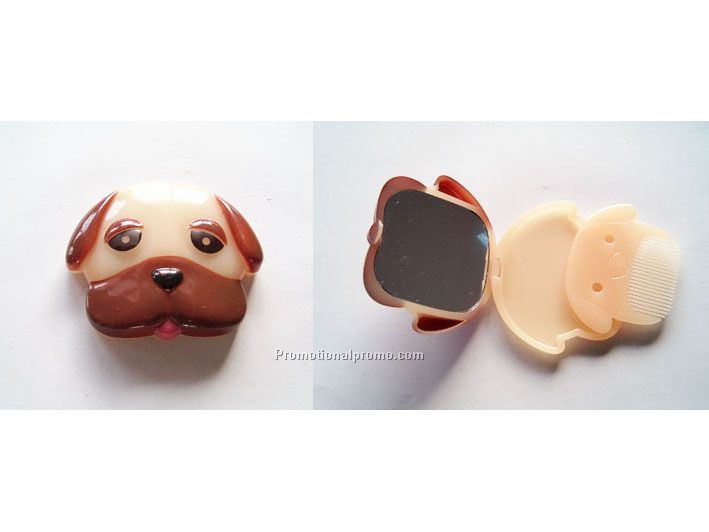 Foldable Mirror With Comb