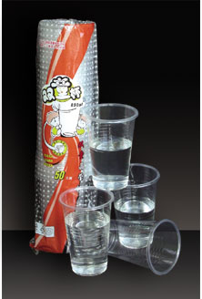 50PCS Single Row Transparent Cup
