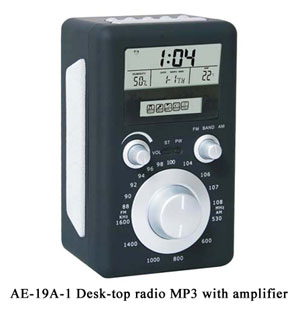 AE-19A-1 Clock Radio with MP3