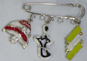 Alloy clothes brooches