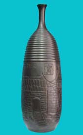 Ancient housing resin vase