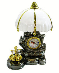 Exquisite desk lamp clock