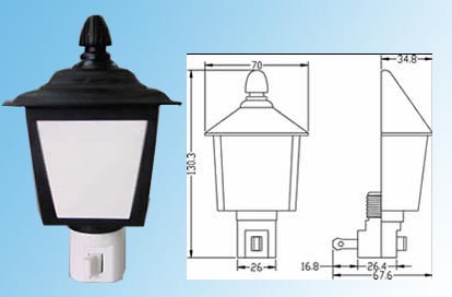 Nightlight with Plastic Shade  lamp