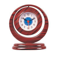 Refined wood style alarm clock