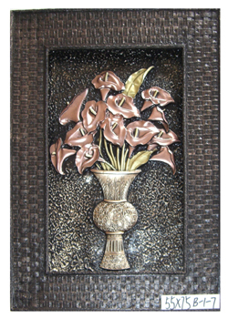 Vase and flower type Wooden photo frames