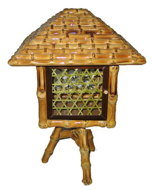 bamboo root desk lamp